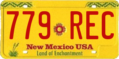 NM license plate 779REC