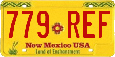 NM license plate 779REF