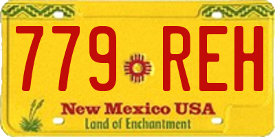 NM license plate 779REH