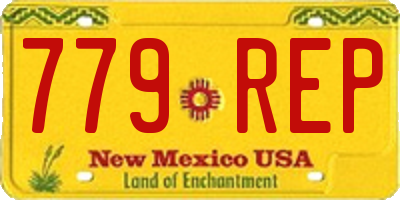 NM license plate 779REP