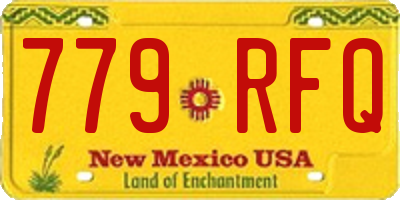 NM license plate 779RFQ