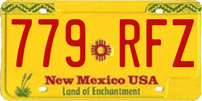 NM license plate 779RFZ