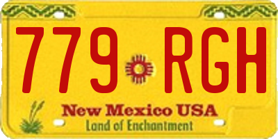 NM license plate 779RGH