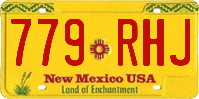 NM license plate 779RHJ