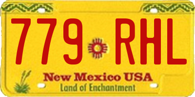 NM license plate 779RHL