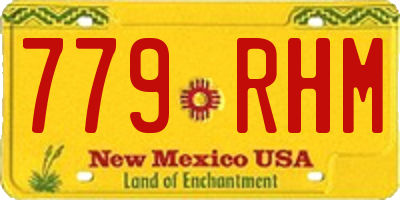 NM license plate 779RHM