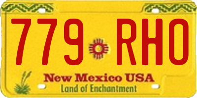 NM license plate 779RHO