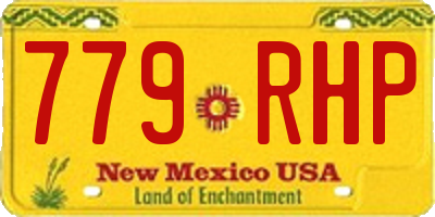 NM license plate 779RHP