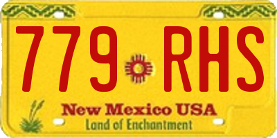 NM license plate 779RHS