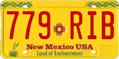 NM license plate 779RIB