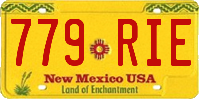 NM license plate 779RIE