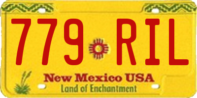 NM license plate 779RIL