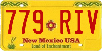 NM license plate 779RIV
