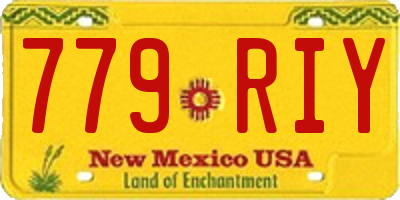 NM license plate 779RIY