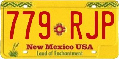 NM license plate 779RJP