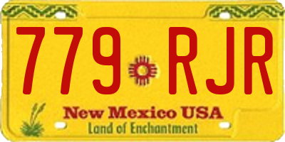 NM license plate 779RJR