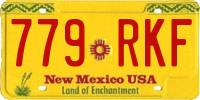 NM license plate 779RKF