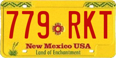 NM license plate 779RKT