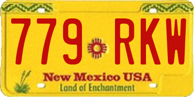 NM license plate 779RKW