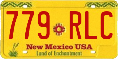 NM license plate 779RLC