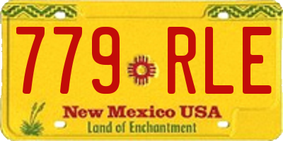 NM license plate 779RLE