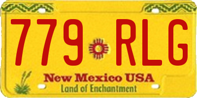 NM license plate 779RLG