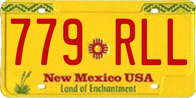 NM license plate 779RLL