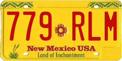 NM license plate 779RLM