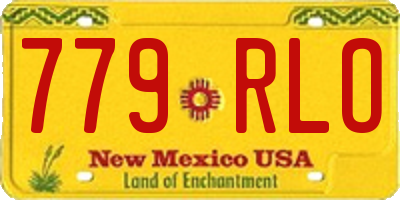 NM license plate 779RLO