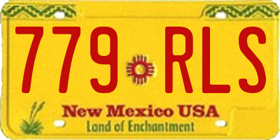 NM license plate 779RLS