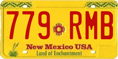 NM license plate 779RMB