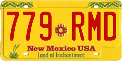 NM license plate 779RMD