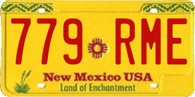 NM license plate 779RME