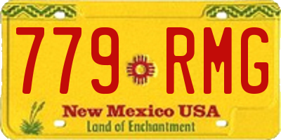 NM license plate 779RMG