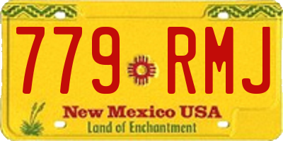 NM license plate 779RMJ