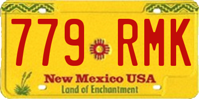 NM license plate 779RMK