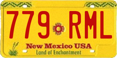 NM license plate 779RML