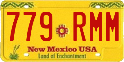 NM license plate 779RMM
