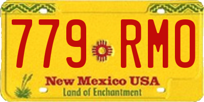 NM license plate 779RMO