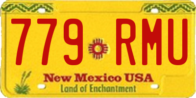 NM license plate 779RMU