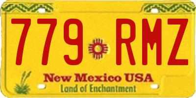 NM license plate 779RMZ