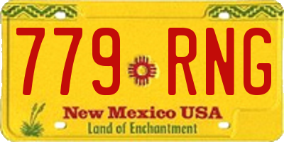 NM license plate 779RNG