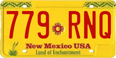 NM license plate 779RNQ