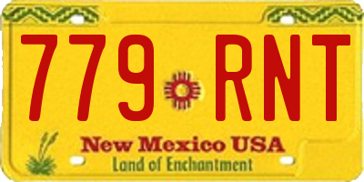 NM license plate 779RNT