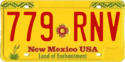 NM license plate 779RNV