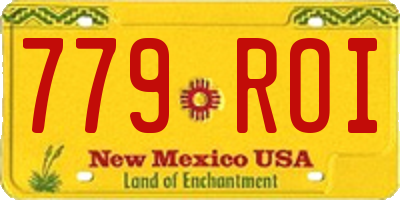 NM license plate 779ROI
