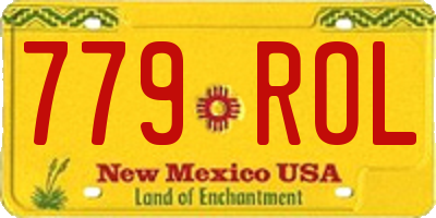 NM license plate 779ROL