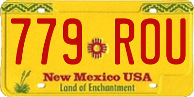 NM license plate 779ROU