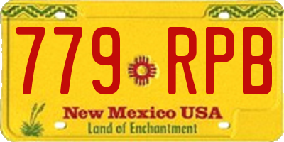 NM license plate 779RPB
