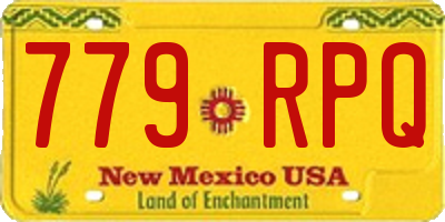 NM license plate 779RPQ